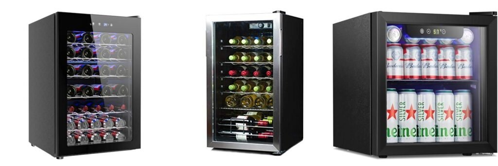 Wine Cooler Fridge combined image