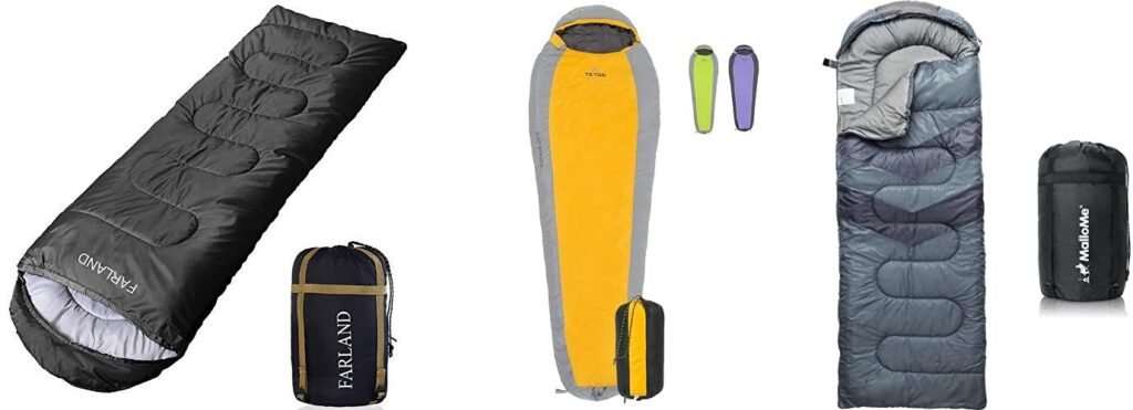 Winter Synthetic Sleeping Bag combined image