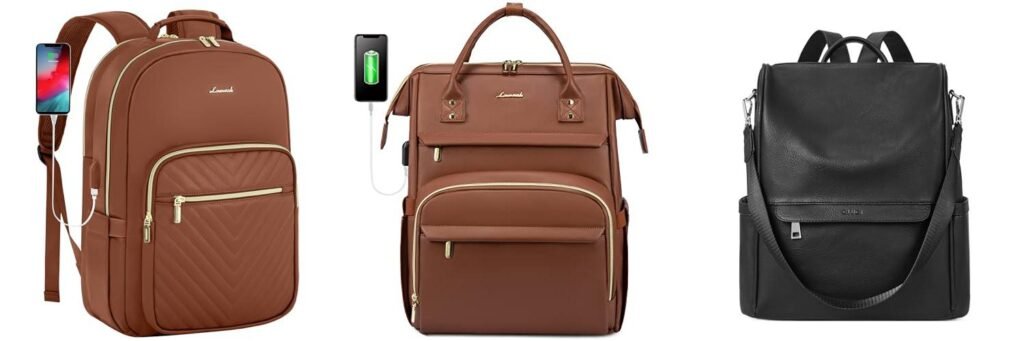 WomenS Leather Backpacks combined image