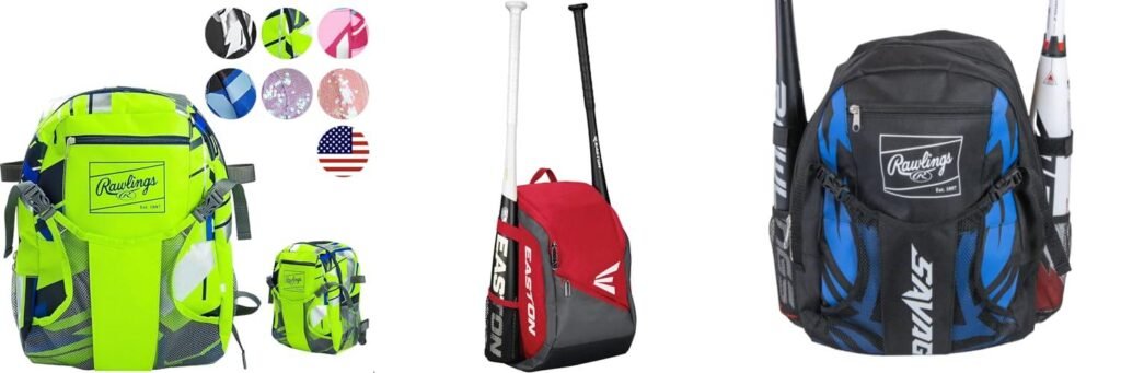 Youth Baseball Backpack combined image