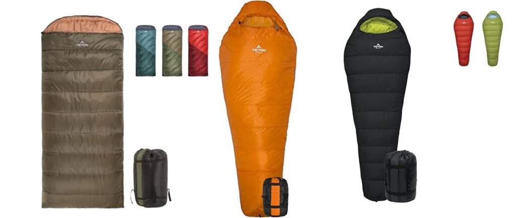 0 Degree Sleeping Bag For Backpacking combined image