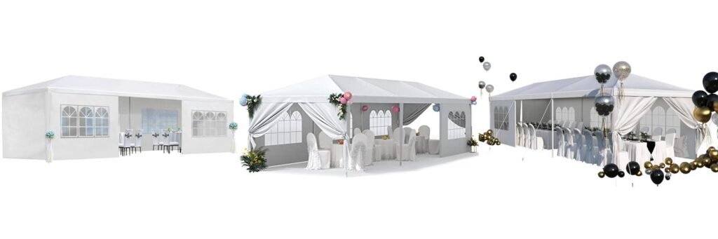 10X30 Party Tent combined image