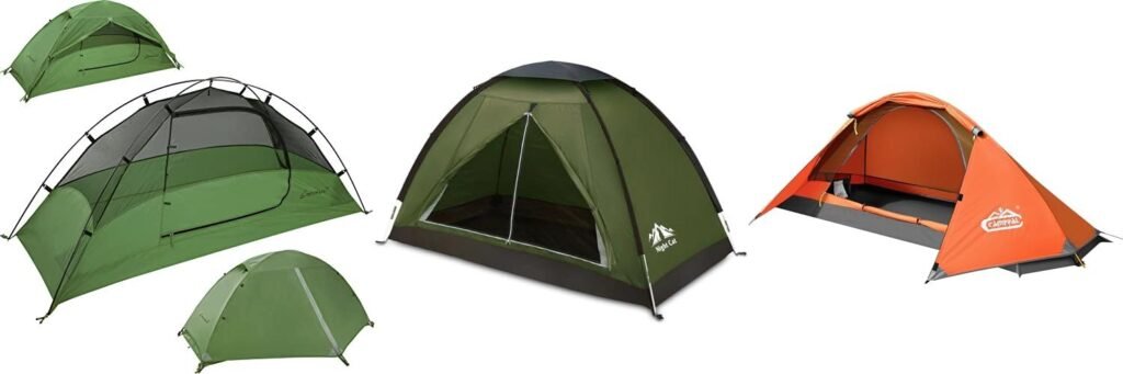 1 Person Tent For Backpacking combined image