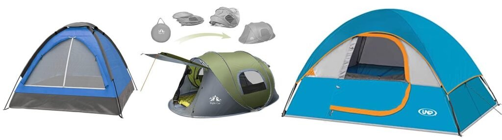 2 Man Pop Up Tent combined image