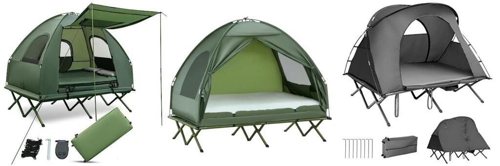 2 Person Cot Tent combined image