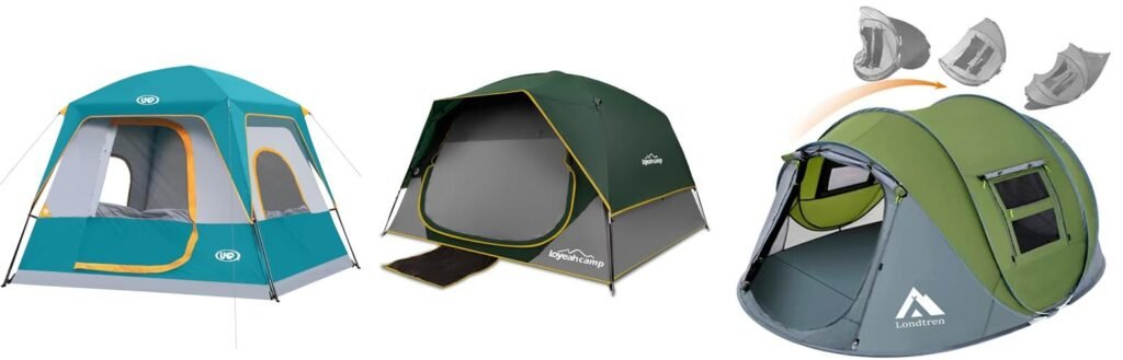 4 Man Camping Tents combined image