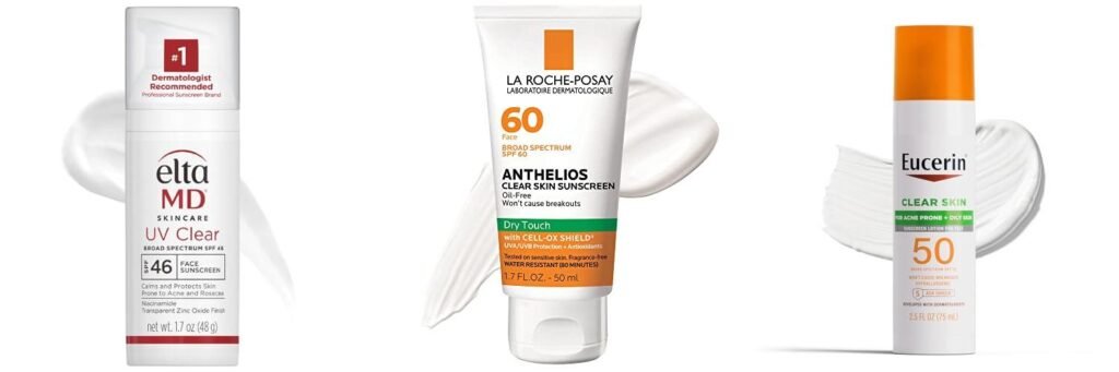 Acne Safe Sunscreen combined image