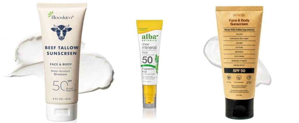 All Natural Sunscreen For Face combined image
