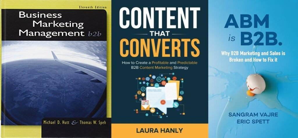 B2B Content Marketing Examples combined image