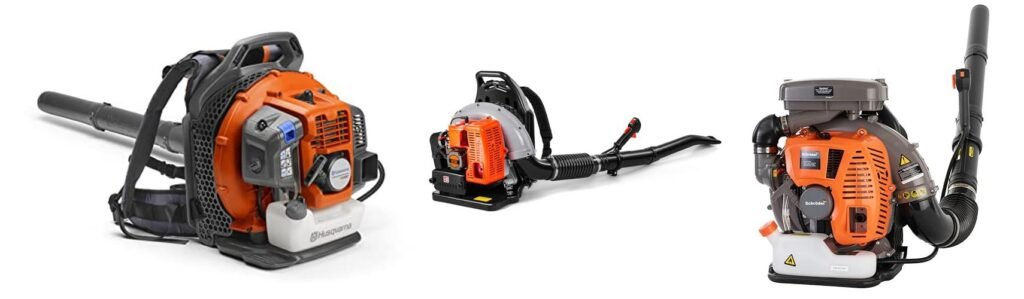 Backpack Gas Leaf Blower combined image