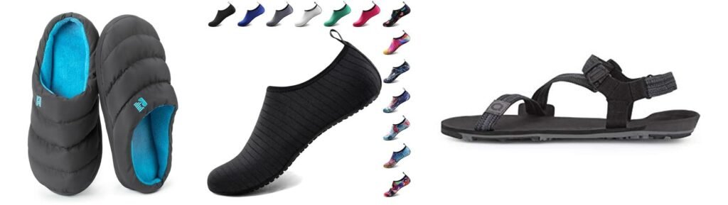 Backpacking Camp Shoes combined image