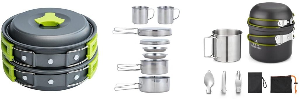 Backpacking Cookware Set combined image