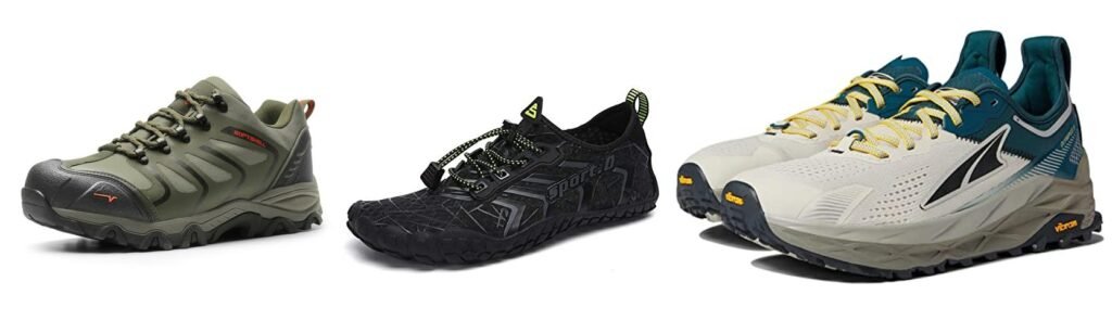 Backpacking Shoes For Men combined image