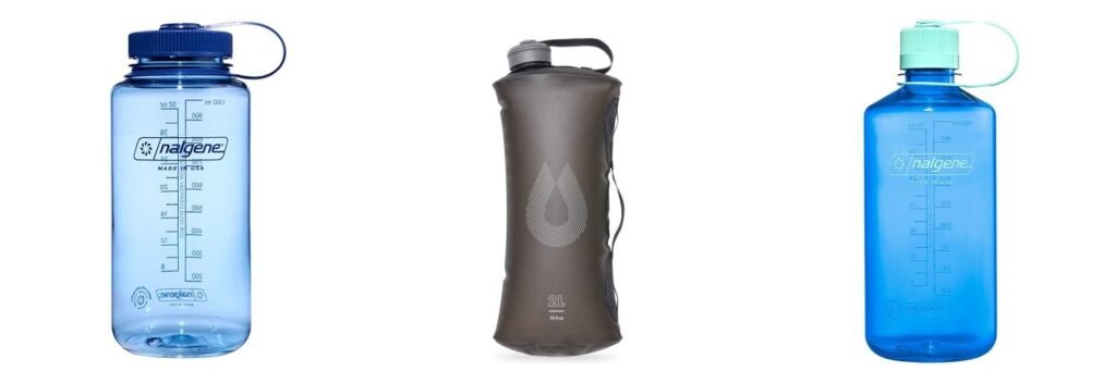 Backpacking Water Bottle combined image