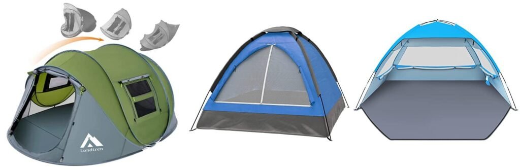Beach Tent Camping combined image