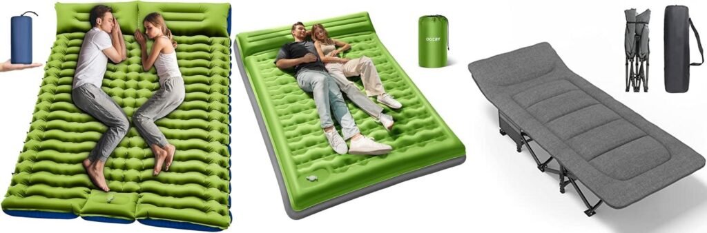 Bed For Tent Camping combined image