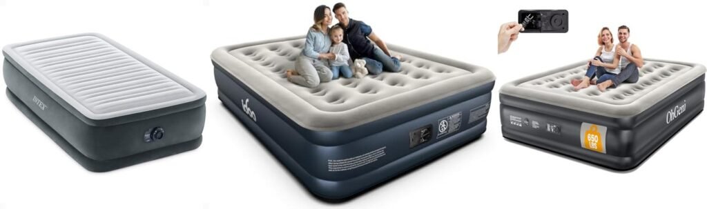 Blow Up Air Mattress combined image