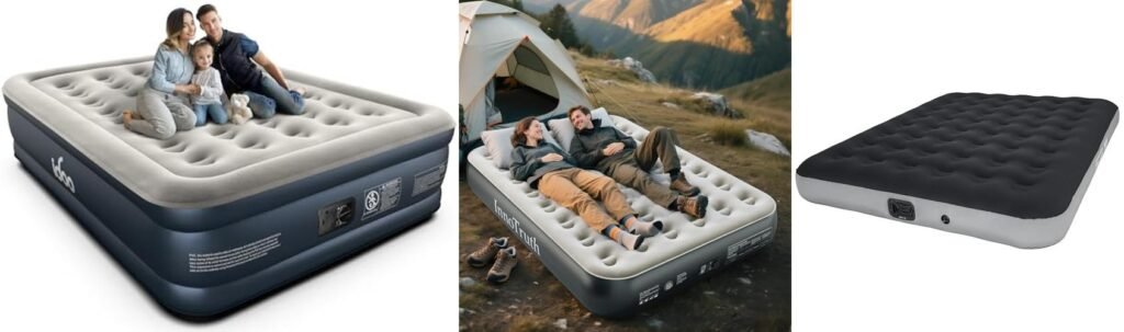 Camping Air Mattress Queen combined image