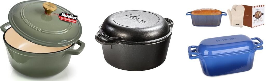 Cast Iron Dutch Oven For Sourdough combined image