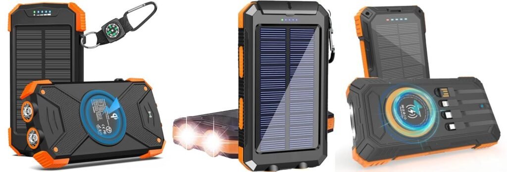 Cell Phone Charger For Backpacking combined image