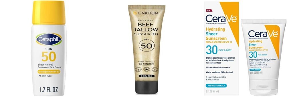 Chemical Free Sunscreen For Face combined image