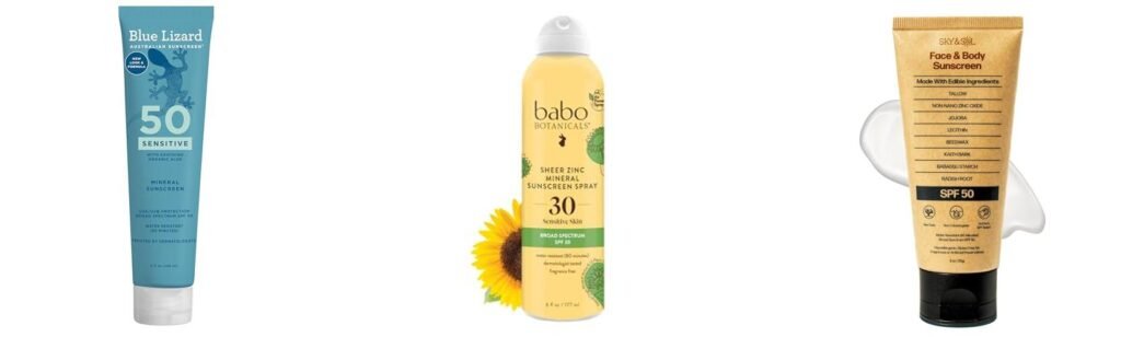 Clean Mineral Sunscreen combined image