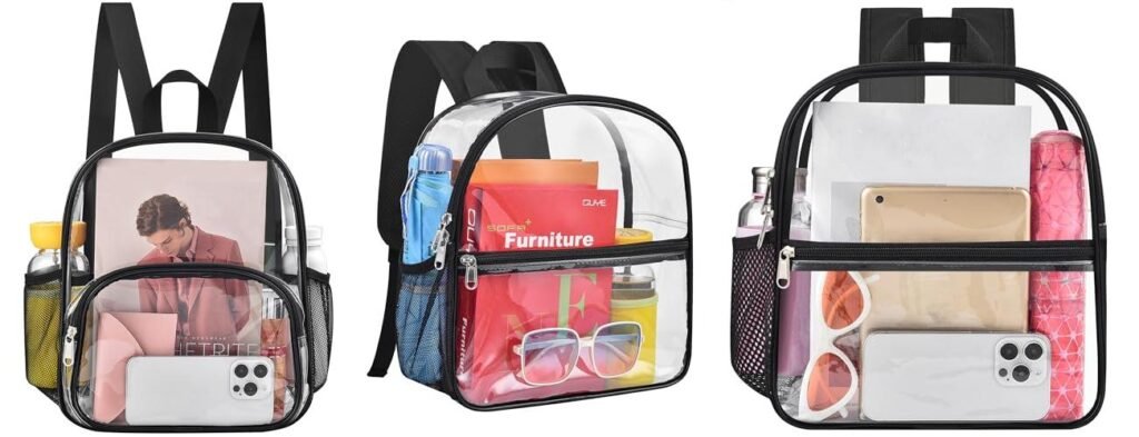 Clear Backpack For Festivals combined image