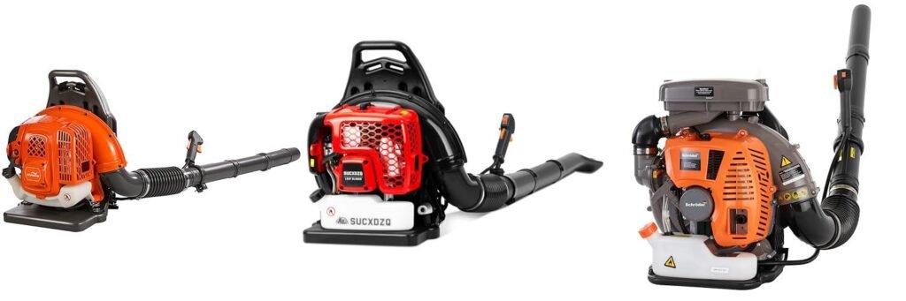 Commercial Backpack Leaf Blower combined image