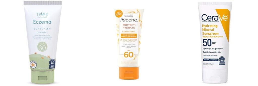 Eczema Sunscreen combined image