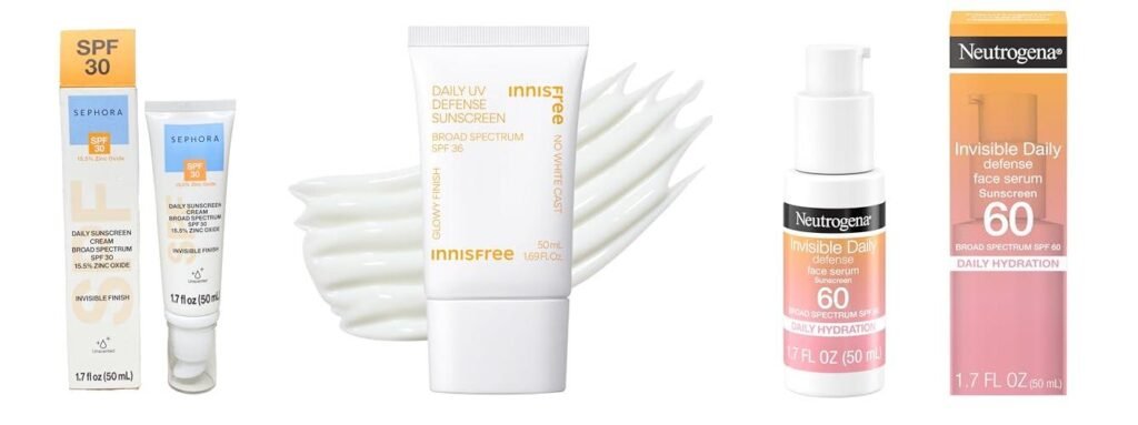 Face Sunscreen Sephora combined image