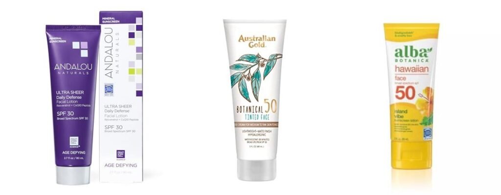 Facial Sunscreen Natural combined image