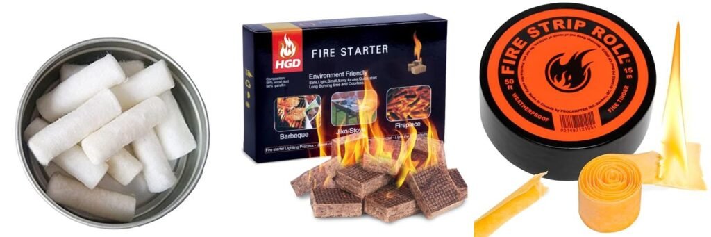 Fire Starter Material combined image