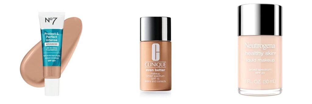 Foundation With Sunscreen For Mature Skin combined image
