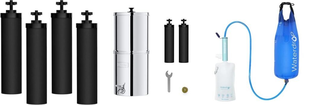 Gravity Fed Water Filters combined image