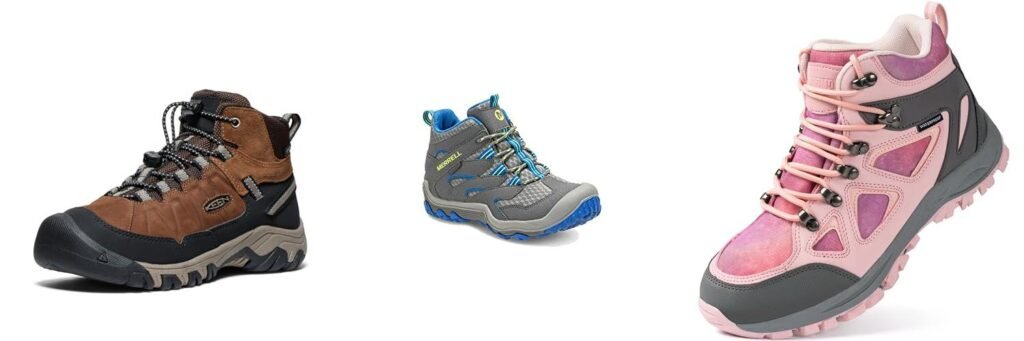 Hiking Boots For Kids combined image