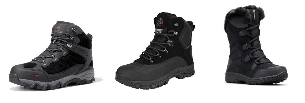 Hiking Boots For Snow combined image