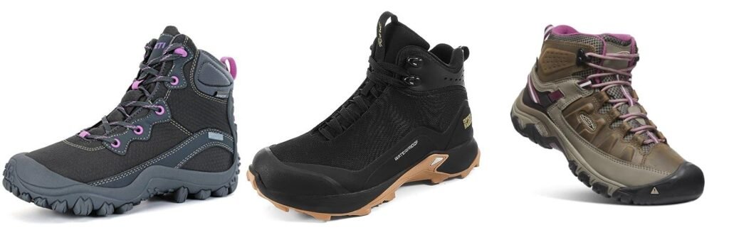 Hiking Boots For Women Ankle Support combined image
