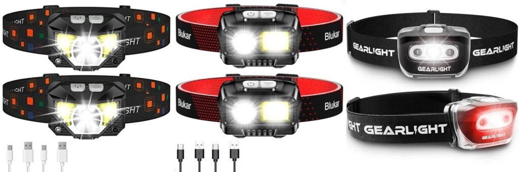 Hiking Headlamps combined image
