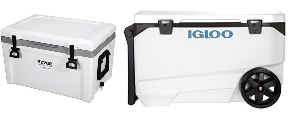 Ice Chest For Ice Retention combined image