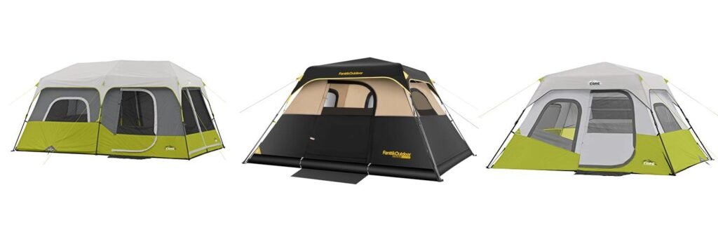 Instant Cabin Tent combined image