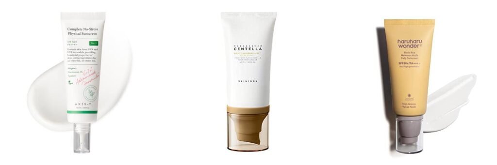 Korean Physical Sunscreen combined image
