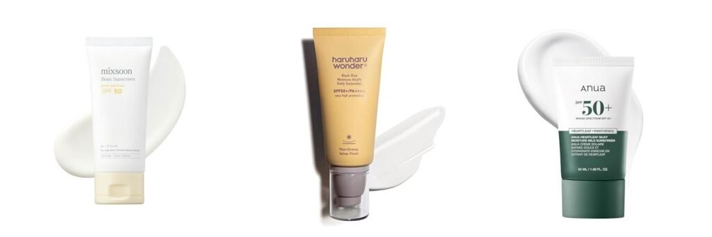 Korean Sunscreen For Rosacea combined image