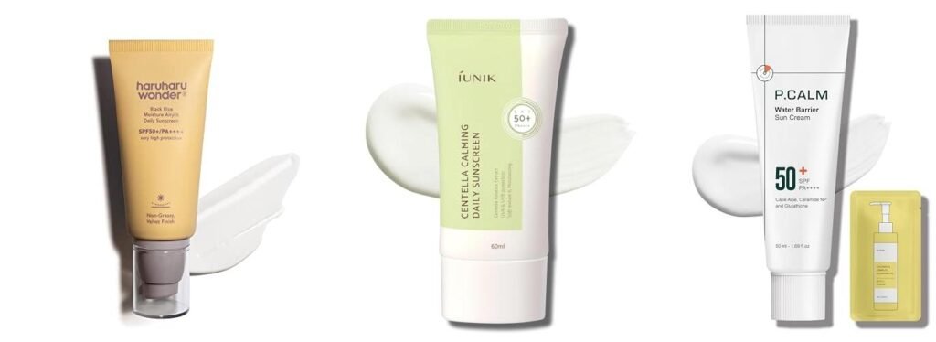 Matte Korean Sunscreen combined image