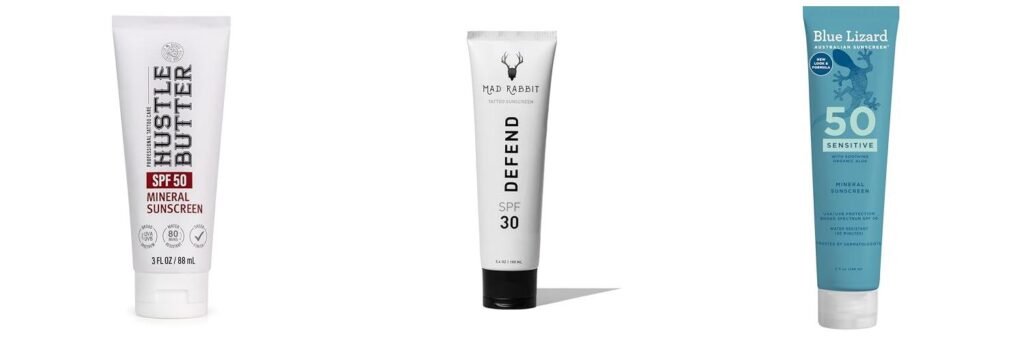 Mineral Sunscreen For Tattoos combined image