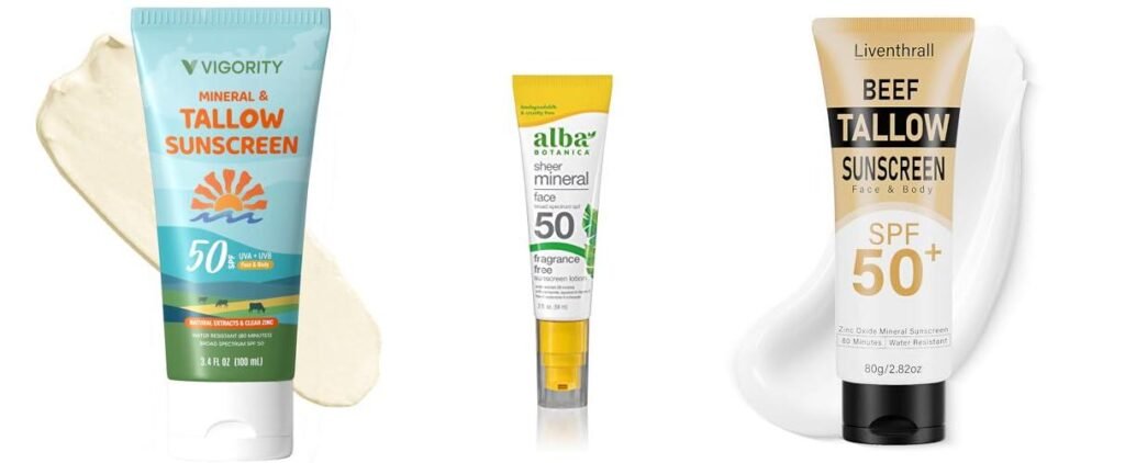 Natural Sunscreen Face combined image