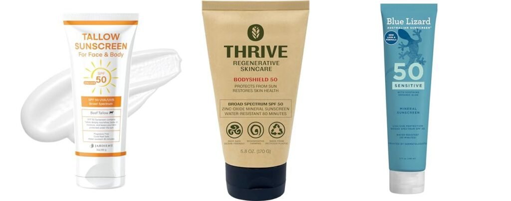 Non Nano Zinc Oxide Sunscreen combined image