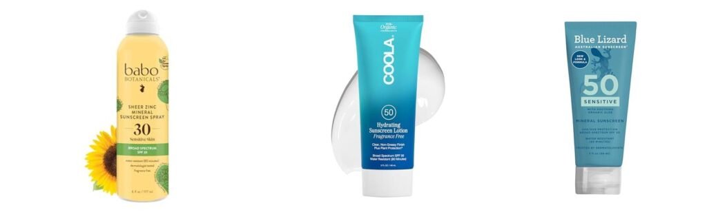 Non Toxic Sunscreen No White Cast combined image