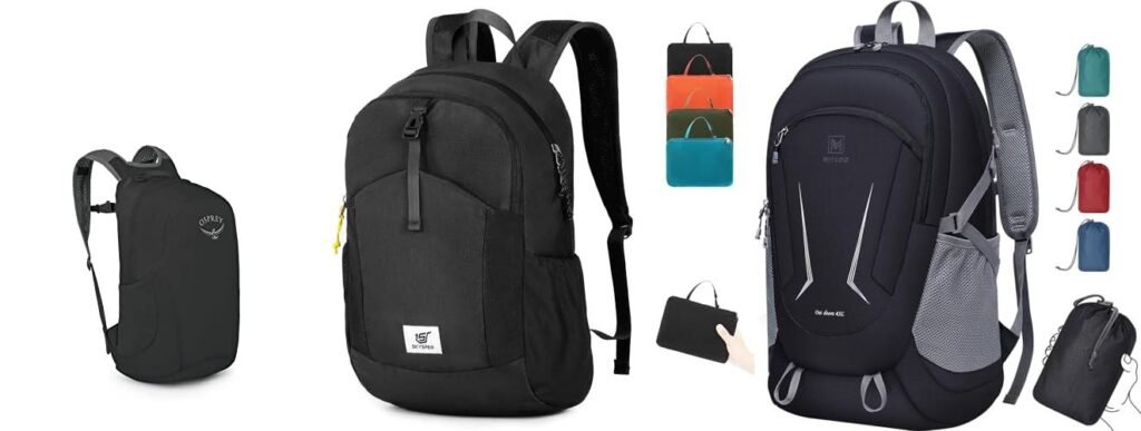 Packable Travel Backpack combined image