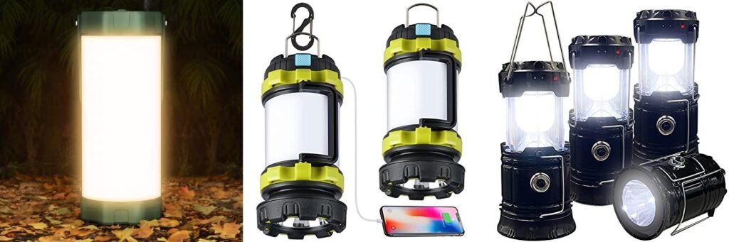 Rechargeable Camp Lantern combined image