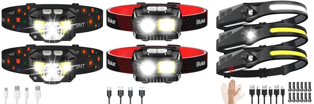 Rechargeable Led Headlamp combined image
